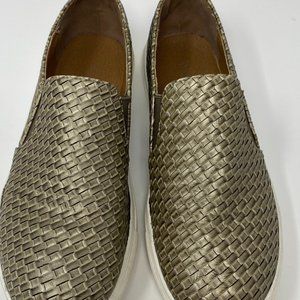 WANTED Womens Slip On Sneaker Faux Woven Pattern Size 8.5